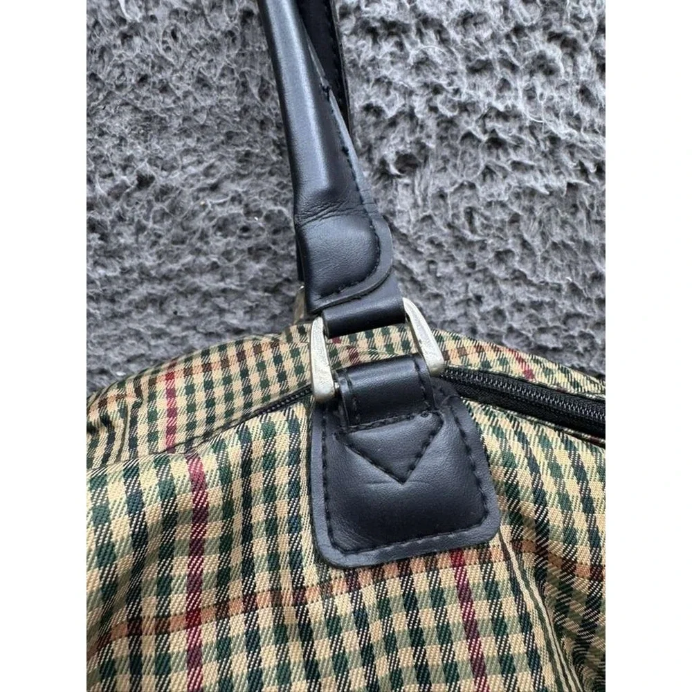 Diane‎ Von Furstenberg Checkered Carry On Luggage Travel Duffle Bag 14